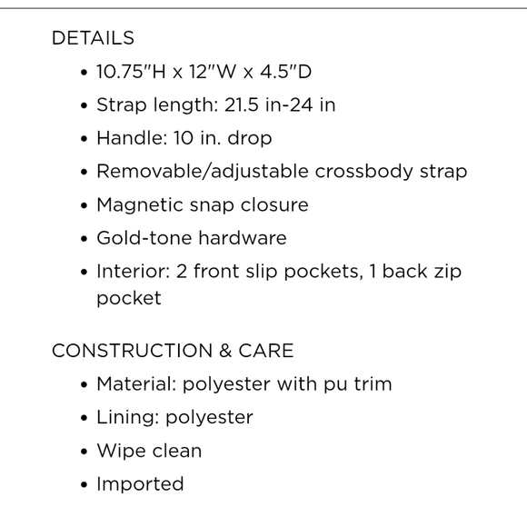 NWOT Lauren Conrad Bucket Bag - Picture 6 of 8